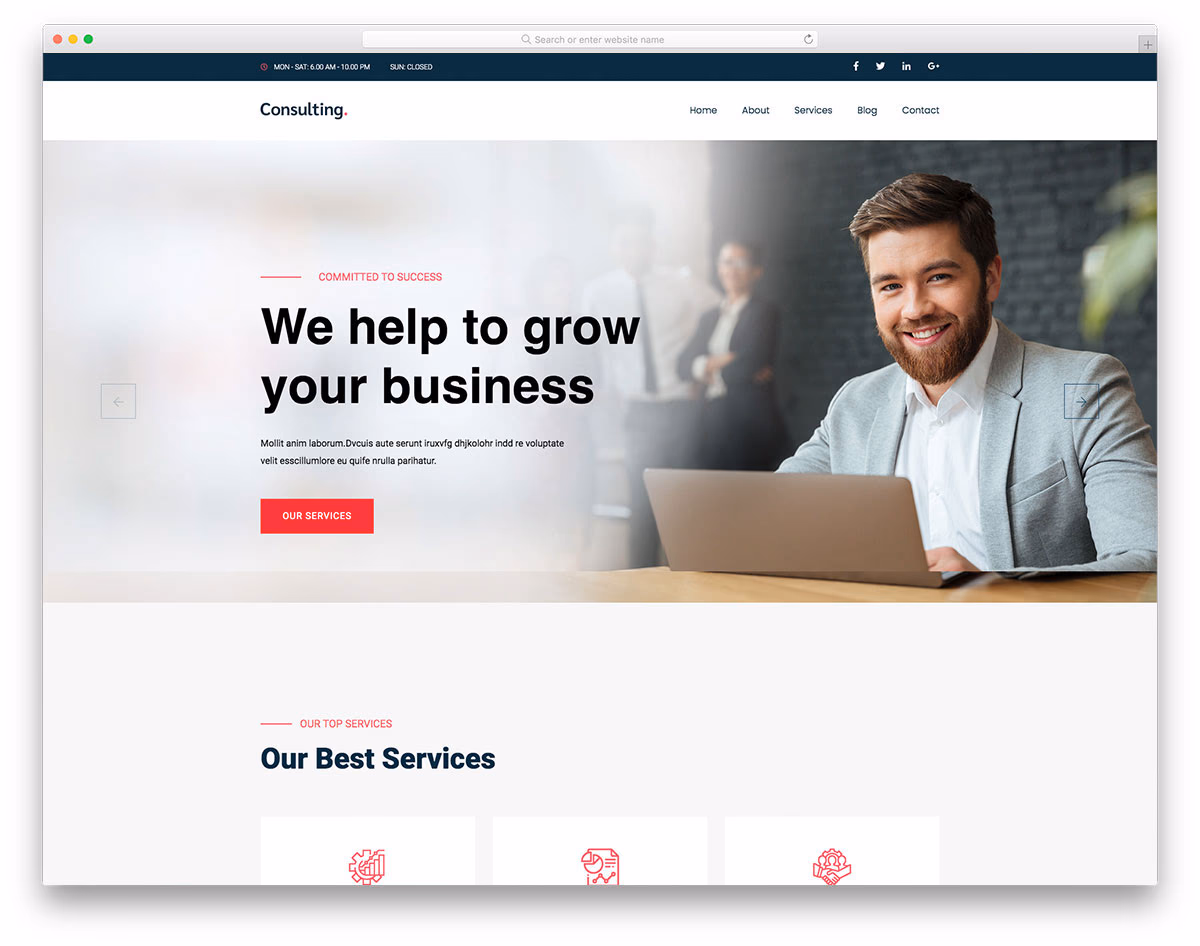 Consultingbiz Free Template
