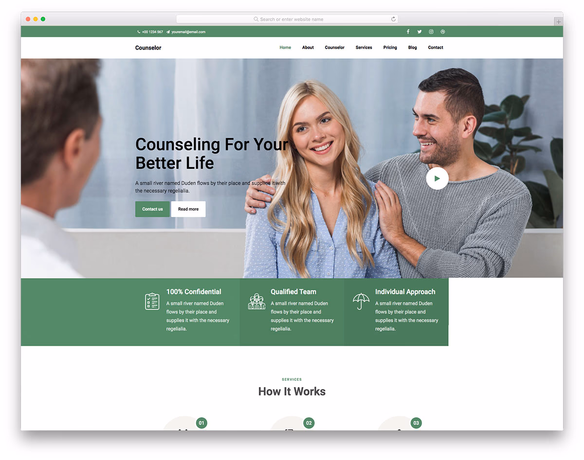 Counselor Free Template