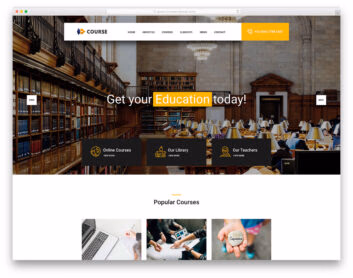 Course free template