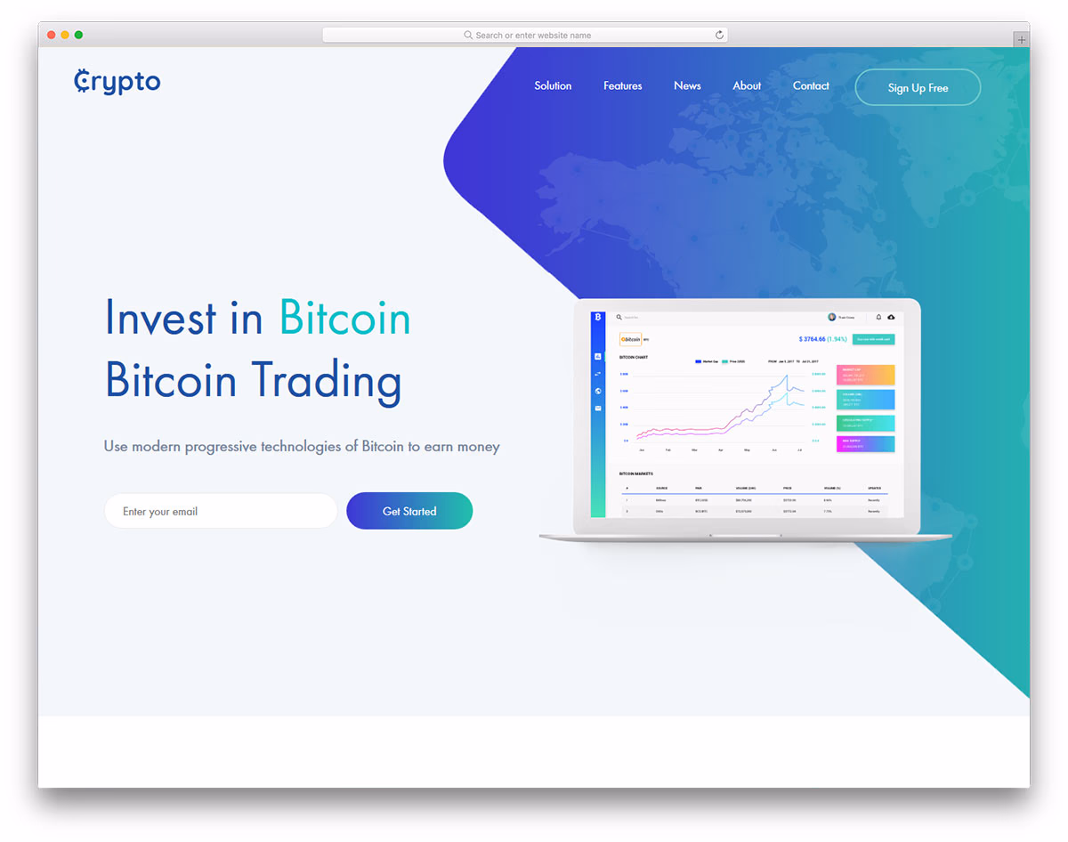 cryptocurrency free template