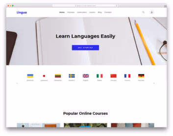 Lingua Free Template