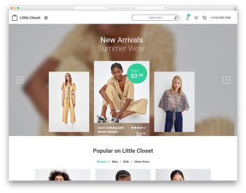 littlecloset free template
