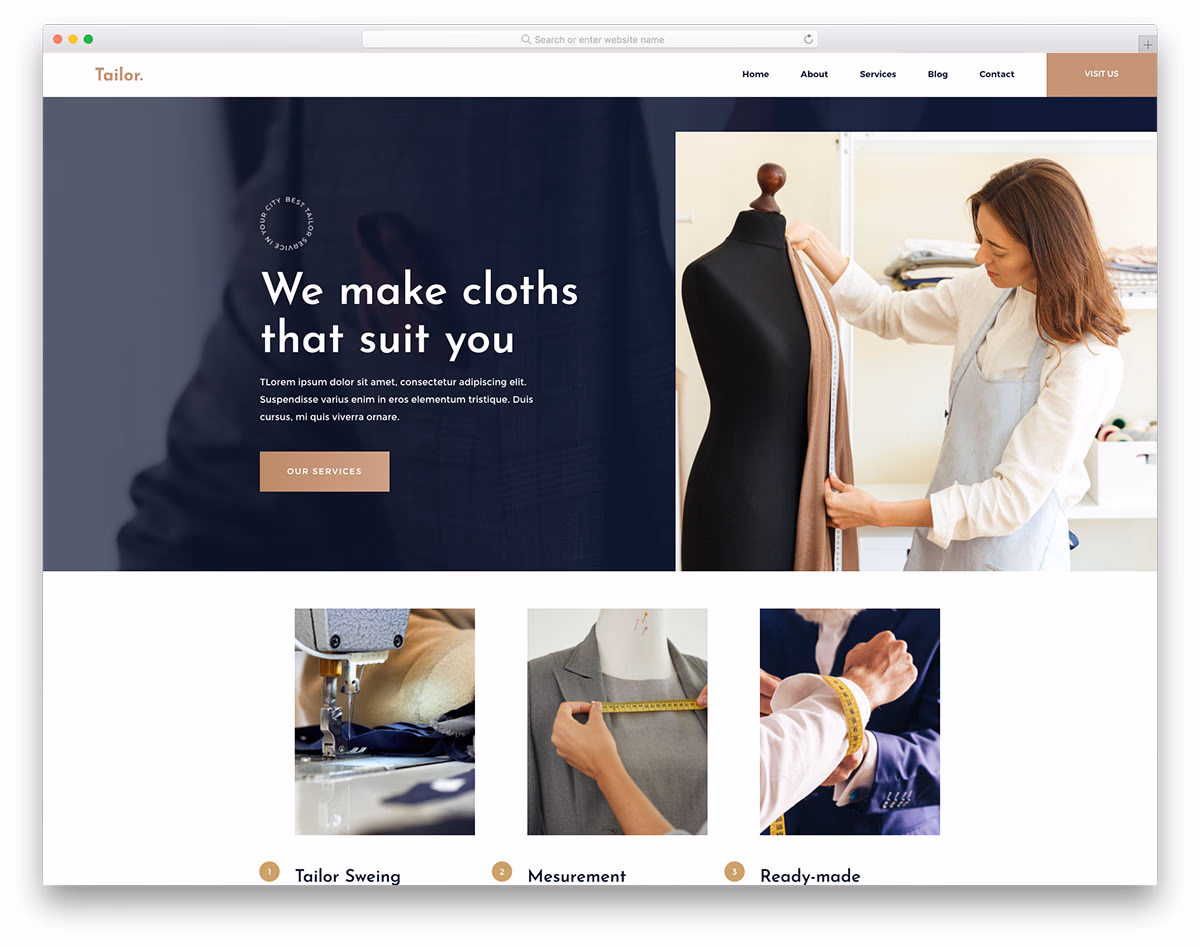 Tailor Free Template