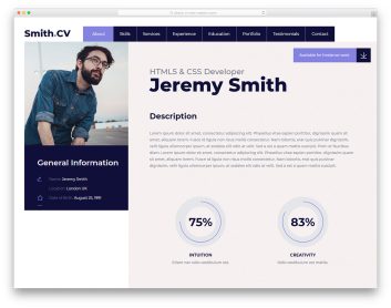 vcard free template