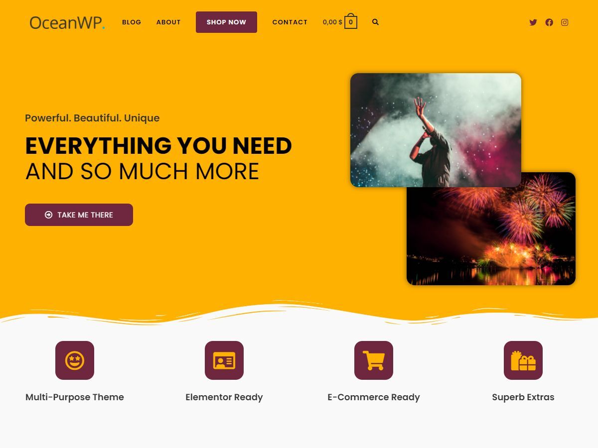 OceanWP WordPress theme screenshot